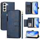 Multi-Card Slots Zipper Wallet Leather Phone Case, For Galaxy S23 5G, For Galaxy S22 Ultra 5G, For Galaxy S22+ 5G, For Galaxy S22 5G