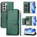 Multi-Card Slots Zipper Wallet Leather Phone Case, For Galaxy S21 FE 5G, For Galaxy S21 5G, For Galaxy S21+ 5G, For Galaxy S21 Ultra 5G