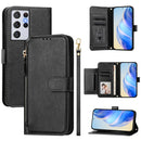 Multi-Card Slots Zipper Wallet Leather Phone Case, For Galaxy S21 FE 5G, For Galaxy S21 5G, For Galaxy S21+ 5G, For Galaxy S21 Ultra 5G