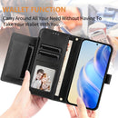Multi-Card Slots Zipper Wallet Leather Phone Case, For Galaxy S25 Ultra 5G, For Galaxy S24 FE 5G, For Galaxy S24 Ultra 5G, For Galaxy S24+ 5G