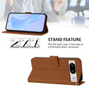 Skin Feel Solid Color Leather Phone Case with Lanyard, For Google Pixel 8