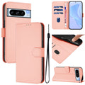 Skin Feel Solid Color Leather Phone Case with Lanyard, For Google Pixel 8 Pro