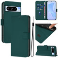 Skin Feel Solid Color Leather Phone Case with Lanyard, For Google Pixel 8 Pro