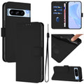 Skin Feel Solid Color Leather Phone Case with Lanyard, For Google Pixel 8 Pro