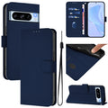 Skin Feel Solid Color Leather Phone Case with Lanyard, For Google Pixel 8 Pro