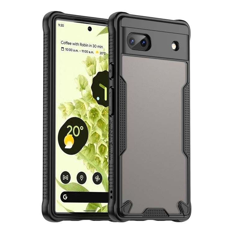 Armor Glaze PC Hybrid TPU Phone Case, For Google Pixel 8 Pro, For Google Pixel 8, For Google Pixel 6a, For Google Pixel 6 Pro