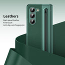 Integrated PC + PU Phone Case with Pen / Pen Box, For Samsung Galaxy Z Fold5, For Samsung Galaxy Z Fold4, For Samsung Galaxy Z Fold3 5G