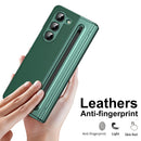 Integrated PC + PU Phone Case with Pen / Pen Box, For Samsung Galaxy Z Fold5, For Samsung Galaxy Z Fold4, For Samsung Galaxy Z Fold3 5G