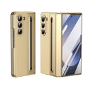 Integrated PC + PU Phone Case with Pen / Pen Box, For Samsung Galaxy Z Fold5, For Samsung Galaxy Z Fold4, For Samsung Galaxy Z Fold3 5G