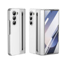 Integrated PC + PU Phone Case with Pen / Pen Box, For Samsung Galaxy Z Fold5, For Samsung Galaxy Z Fold4, For Samsung Galaxy Z Fold3 5G