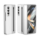 Integrated PC + PU Phone Case with Pen / Pen Box, For Samsung Galaxy Z Fold5, For Samsung Galaxy Z Fold4, For Samsung Galaxy Z Fold3 5G