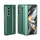 Integrated PC + PU Phone Case with Pen / Pen Box, For Samsung Galaxy Z Fold5, For Samsung Galaxy Z Fold4, For Samsung Galaxy Z Fold3 5G