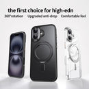 Frosted 360 Degree MagSafe Magnetic Holder Phone Case, For iPhone 17, For iPhone Air