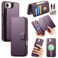 CaseNeo Finger Grip Strap MagSafe Leather Phone Case For iPhone 17e / 16e