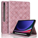 Rhombus Embossing Leather Tablet Case S9 FE+ 12.4''