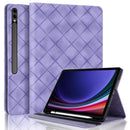 Rhombus Embossing Leather Tablet Case S9 FE+ 12.4''