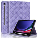 Rhombus Embossing Leather Tablet Case S9 FE+ 12.4''