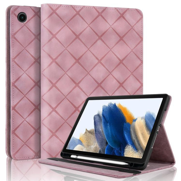 Rhombus Embossing Leather Tablet Case, For Samsung Galaxy Tab A9