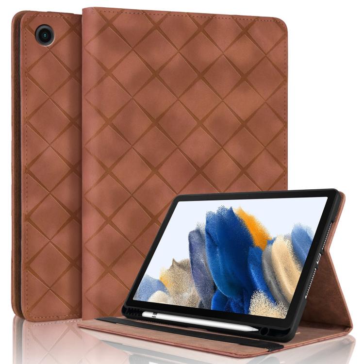 Rhombus Embossing Leather Tablet Case, For Samsung Galaxy Tab A9