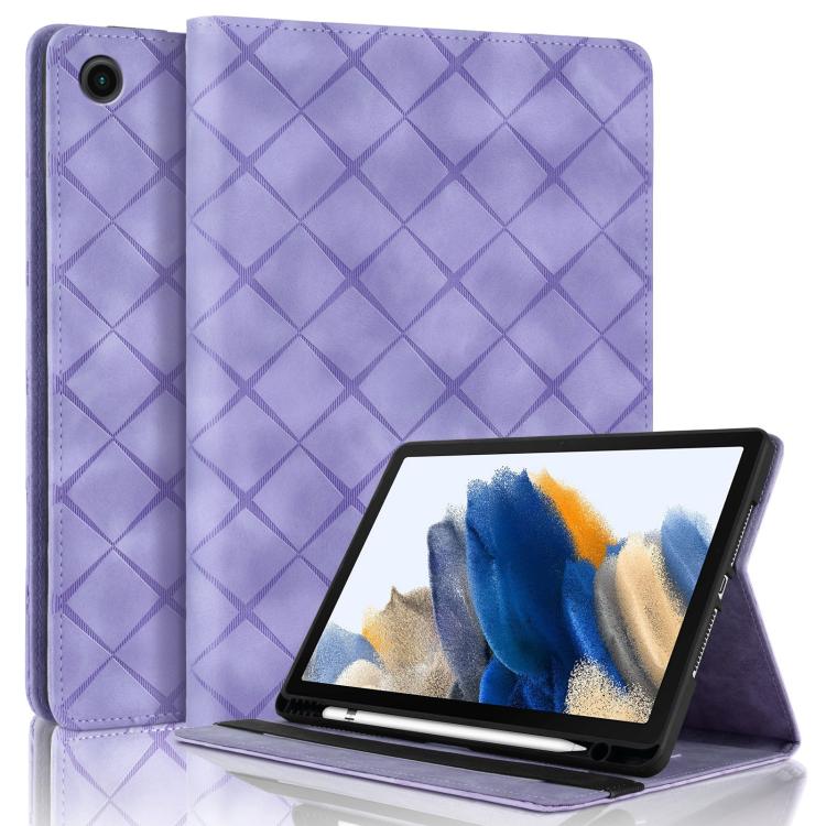 Rhombus Embossing Leather Tablet Case, For Samsung Galaxy Tab A9