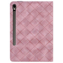 Rhombus Embossing Leather Tablet Case S9 FE+ 12.4''