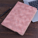 Rhombus Embossing Leather Tablet Case S9 FE+ 12.4''