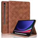 Rhombus Embossing Leather Tablet Case S9 FE+ 12.4''