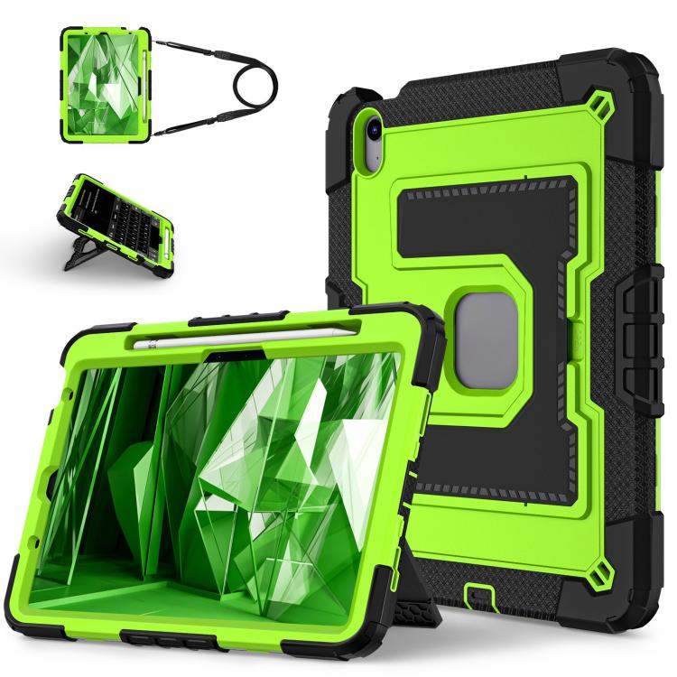Silicone PC Tablet Case with Shoulder Strap and Stand For iPad 11th Gen 2025 A16