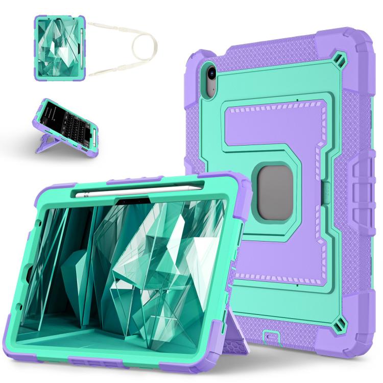 Silicone PC Tablet Case with Shoulder Strap and Stand For iPad 11th Gen 2025 A16