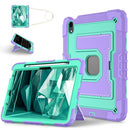 Big Holder Silicone Hydric PC Tablet Case with Shoulder Strap For iPad 10.2 9th 8th 7th Gen