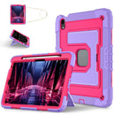 Big Holder Silicone Hydric PC Tablet Case with Shoulder Strap For iPad 10.2 9th 8th 7th Gen