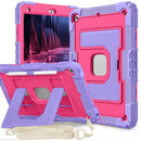 Big Holder Silicone Hydric PC Tablet Case with Shoulder Strap For iPad 10.2 9th 8th 7th Gen