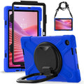Silicone Hybrid PC Tablet Case with Holder & Shoulder Strap, For Lenovo Tab 10.1 2025
