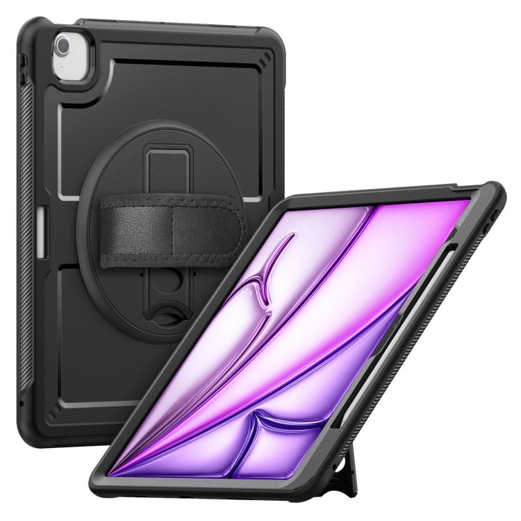Hand Grip Turntable Stand Tablet Case, For iPad 11th Gen 2025 A16 case