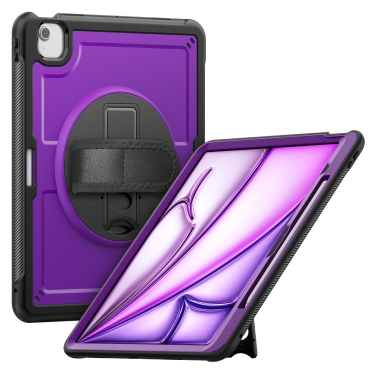 Hand Grip Turntable Stand Tablet Case, For iPad 11th Gen 2025 A16 case