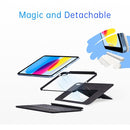 iPad 11th Gen Magic Folio Ultra-thin RGB Backlight Touchpad BT Keyboard Leather Case