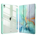 Marble Pattern Crystal Acrylic Smart Tablet Leather Case with Pen Slot, For iPad 11th Gen 2025