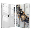 Marble Pattern Crystal Acrylic Smart Tablet Leather Case with Pen Slot, For iPad 11th Gen 2025