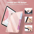 Marble Pattern Crystal Acrylic Smart Tablet Leather Case with Pen Slot, For iPad 11th Gen 2025