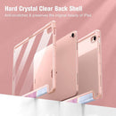 Marble Pattern Crystal Acrylic Smart Tablet Leather Case with Pen Slot, For iPad 11th Gen 2025