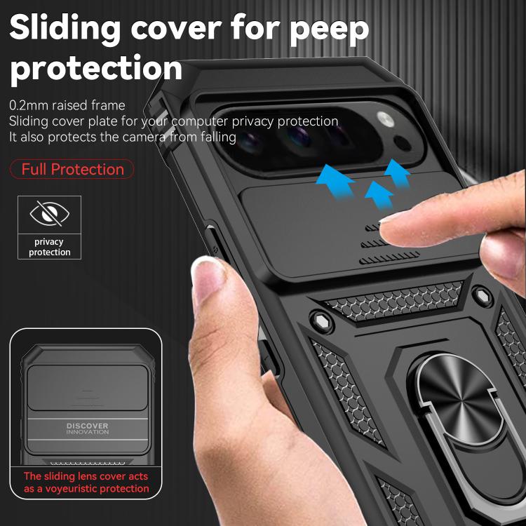 Sliding Camshield Holder Phone Case, For Google Pixel 9 Pro XL