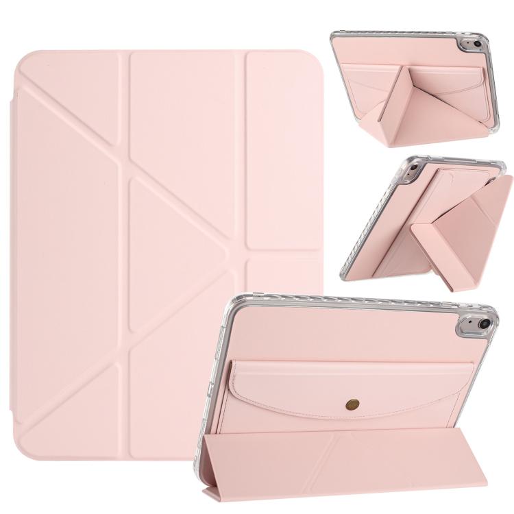 Back Wallet Y-Fold Deformation Leather Smart Tablet Case, For iPad 11th Gen 2025 A16
