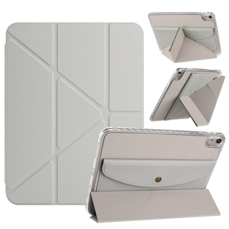 Back Wallet Y-Fold Deformation Leather Smart Tablet Case, For iPad 11th Gen 2025 A16