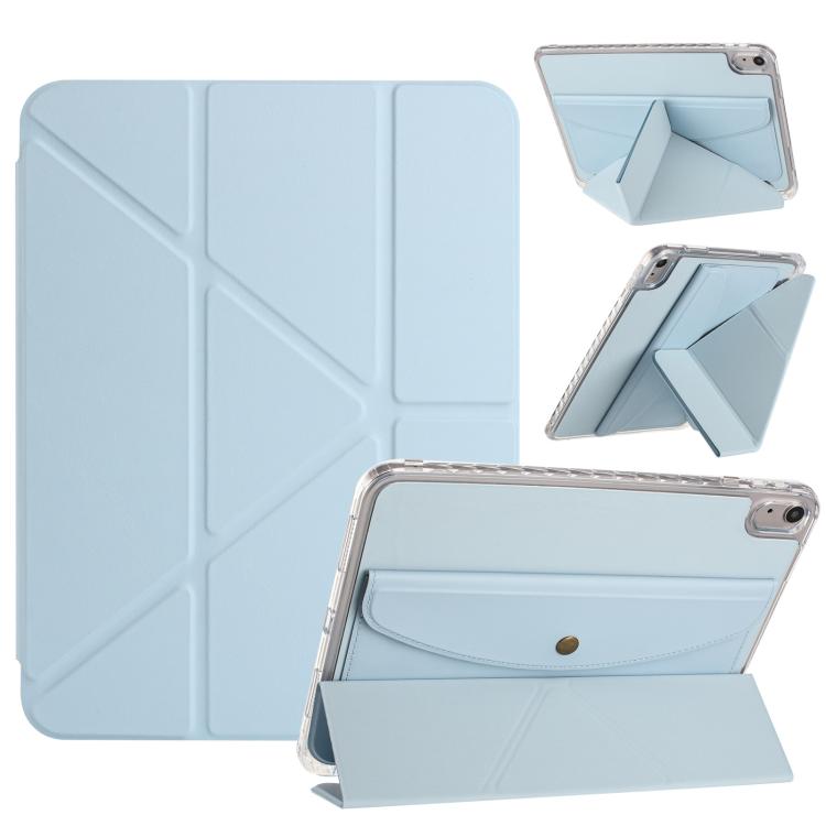 Back Wallet Y-Fold Deformation Leather Smart Tablet Case, For iPad 11th Gen 2025 A16