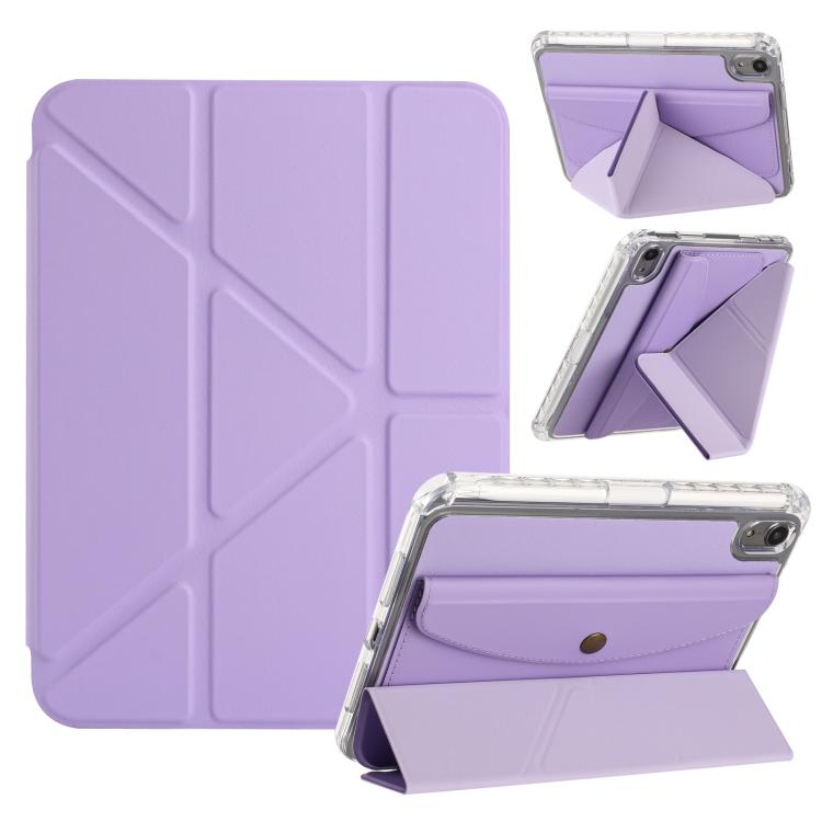 Back Wallet Y-Fold Deformation Leather Smart Tablet Case, For iPad 11th Gen 2025 A16