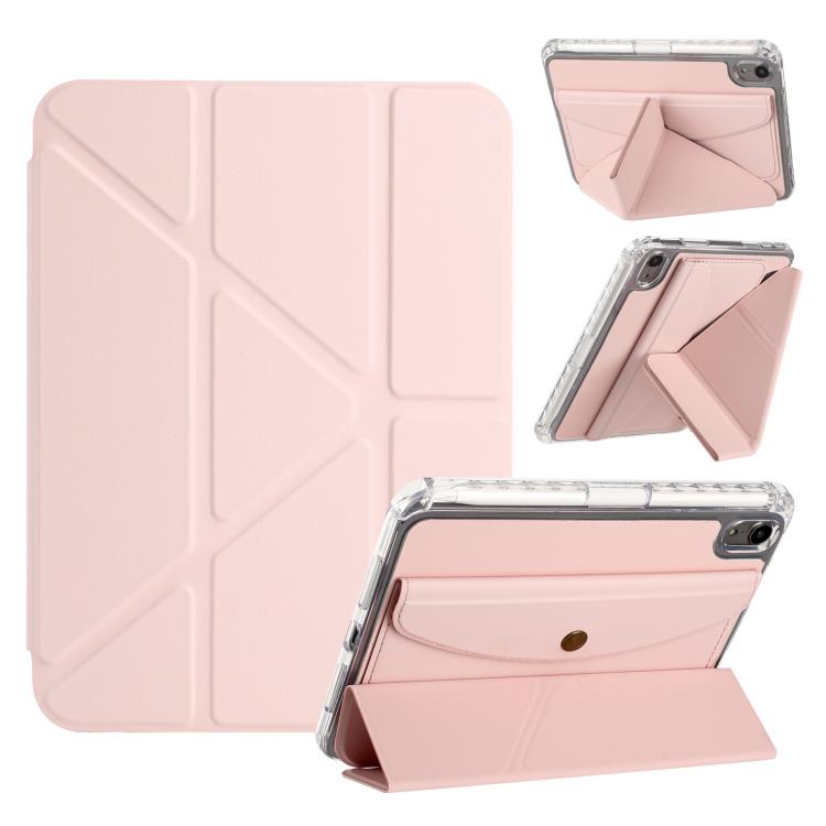 Back Wallet Y-Fold Deformation Leather Smart Tablet Case, For iPad 11th Gen 2025 A16