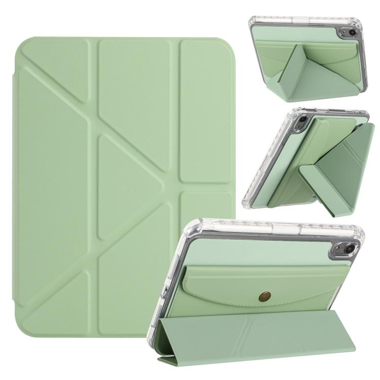 Back Wallet Y-Fold Deformation Leather Smart Tablet Case, For iPad 11th Gen 2025 A16