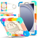 Contrast Color Robot Silicone Hybrid PC Tablet Case, For Samsung Galaxy Tab A11+