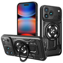 For iPhone 17 Armor Rotating Holder MagSafe Phone Case