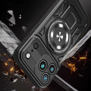 For iPhone 17 Armor Rotating Holder MagSafe Phone Case